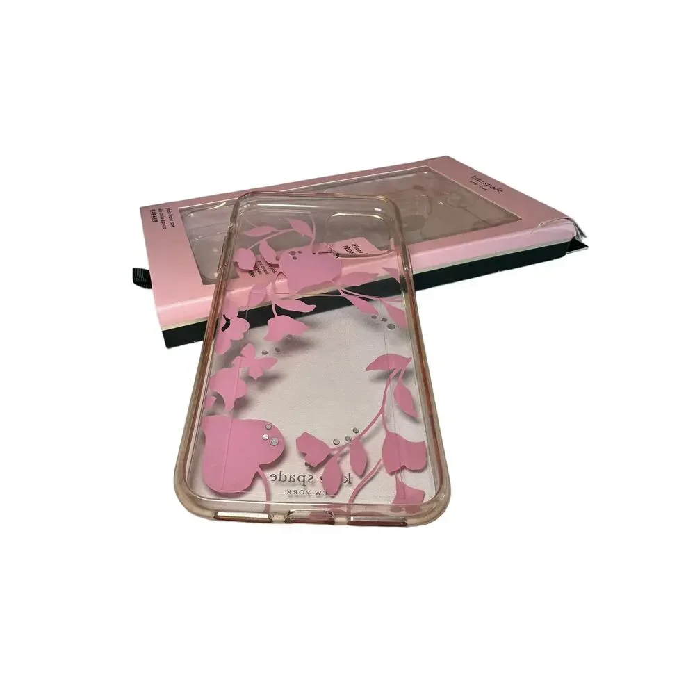 Kate Spade garden photo frame iphone 11 Pro Max clear pink Case - Pre owned